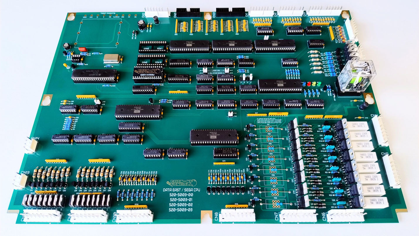 Data East / Sega Pinball CPU / MPU Board 520-5003-00 / 520-5003-01 / 520-5003-02 / 520-5003-03