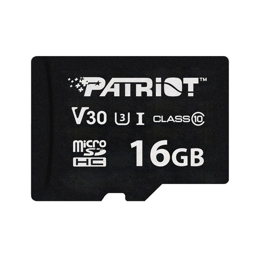 16GB Patriot VX Series MicroSDXC V30 Class 10 UHS-I U3 4K UHD Memory Card